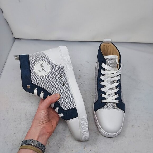 Christian Louboutin Other - Christian Louboutin Louis Orlato Navy High Top Sneaker